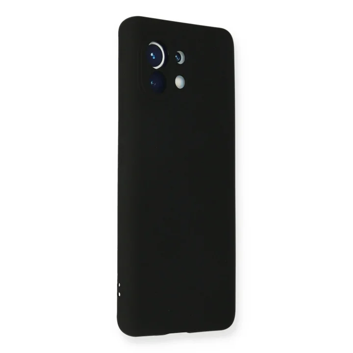 Mey İthalat®  Xiaomi Mi 11 Kılıf Nano içi Kadife Silikon - Siyah