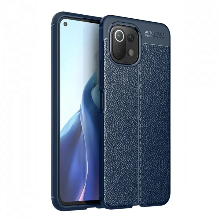 Mey İthalat®  Xiaomi Mİ 11 Lite Kılıf Auto Focus Kapak - Lacivert