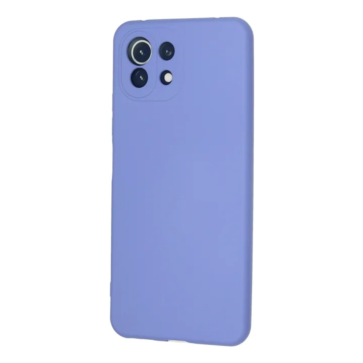 Mey İthalat®  Xiaomi Mİ 11 Lite Kılıf Nano içi Kadife Silikon - Lila