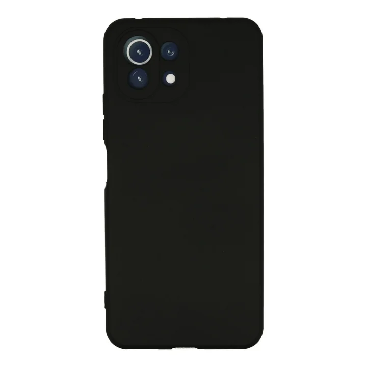 Mey İthalat®  Xiaomi Mİ 11 Lite Kılıf Nano içi Kadife Silikon - Siyah