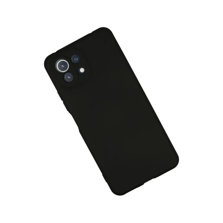 Mey İthalat®  Xiaomi Mİ 11 Lite Kılıf Nano içi Kadife Silikon - Siyah