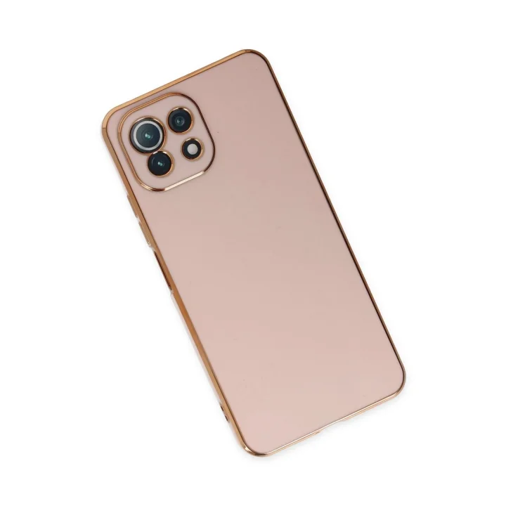 Mey İthalat®   Mİ 11 Lite Kılıf Volet Silikon - Pembe