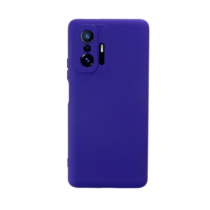 Mey İthalat®   Mi 11T Pro Kılıf Nano içi Kadife Silikon - Mor