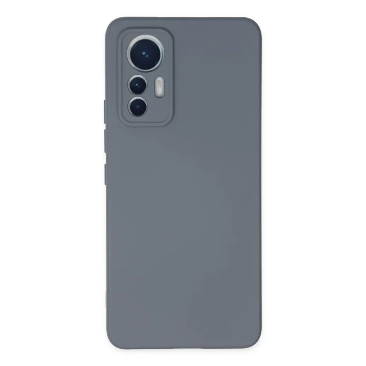 Mey İthalat®   Mi 12 Lite Kılıf Nano içi Kadife Silikon - Gri