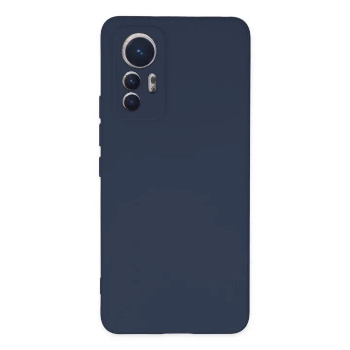 Mey İthalat®   Mi 12 Lite Kılıf Nano içi Kadife Silikon - Lacivert