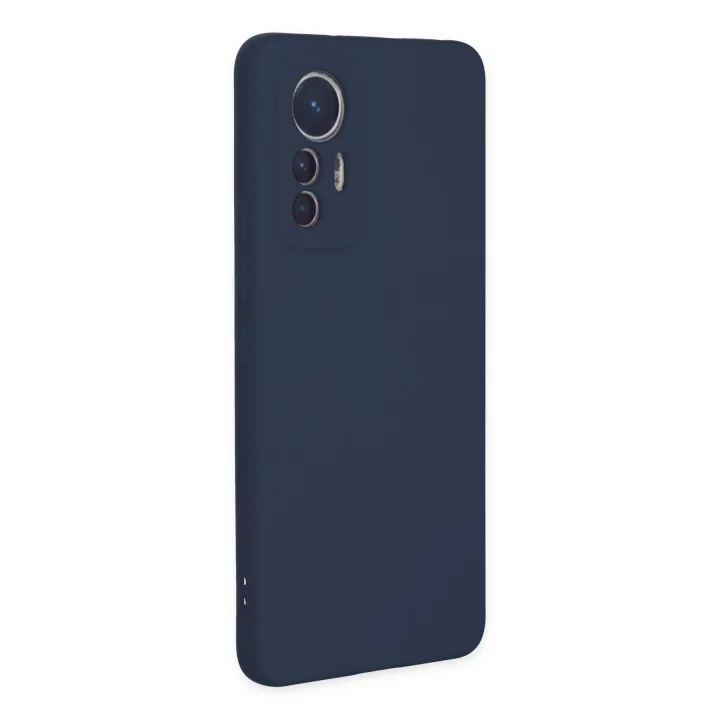 Mey İthalat®   Mi 12 Lite Kılıf Nano içi Kadife Silikon - Lacivert