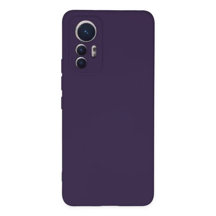 Mey İthalat®   Mi 12 Lite Kılıf Nano içi Kadife Silikon - Mor