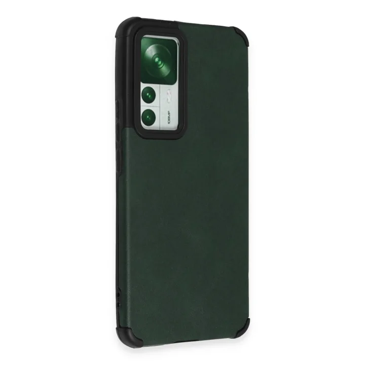 Mey İthalat®  Xiaomi Mi 12T Kılıf Loop Deri Silikon - Yeşil