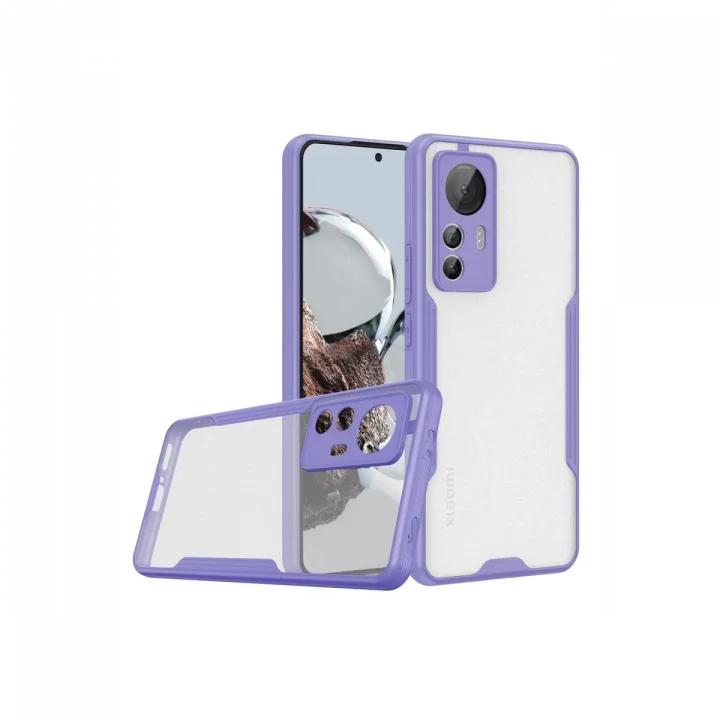 Mey İthalat®   Mi 12T Kılıf Platin Silikon - Lila
