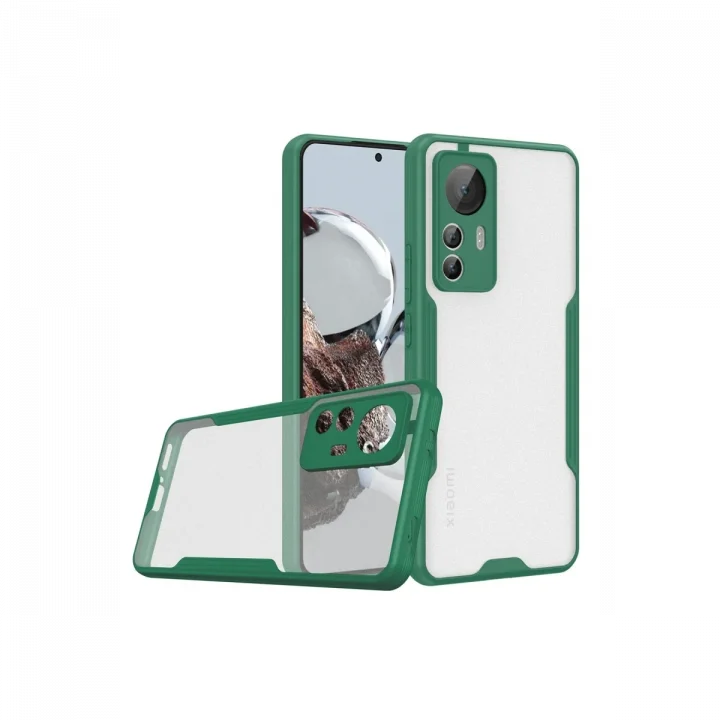 Mey İthalat®   Mi 12T Kılıf Platin Silikon - Yeşil