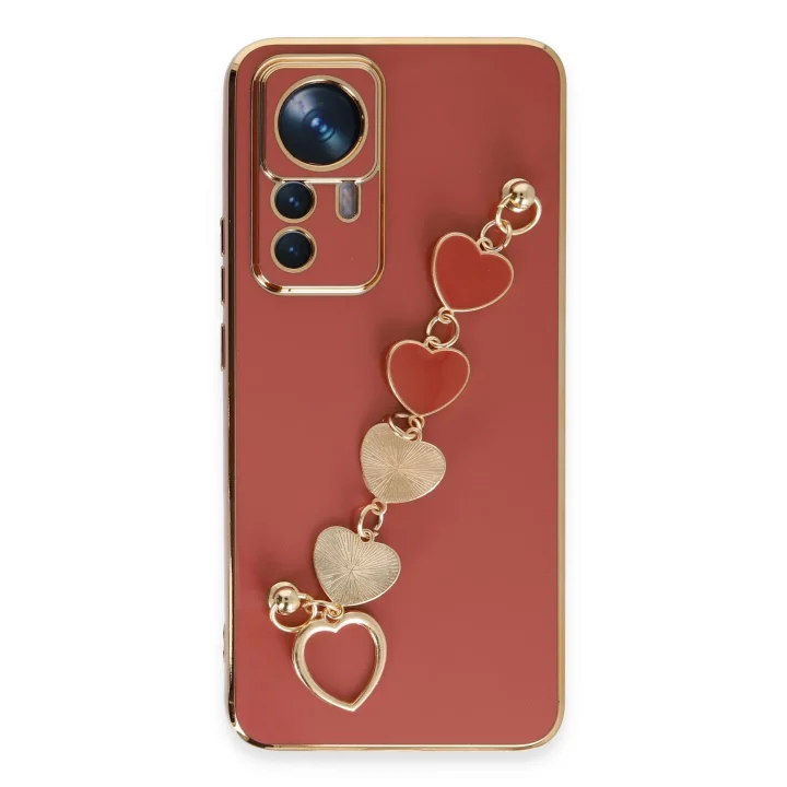 Mey İthalat®  Xiaomi Mi 12T Pro Kılıf Esila Silikon - Kırmızı