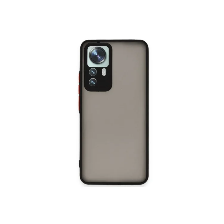 Mey İthalat®  Xiaomi Mi 12T Pro Kılıf Montreal Silikon Kapak - Siyah