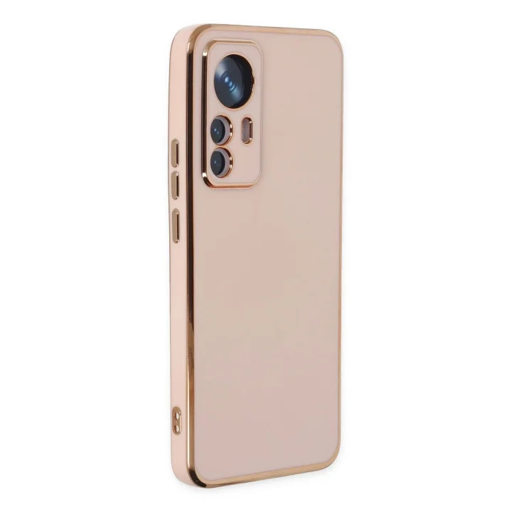Mey İthalat®   Mi 12T Pro Kılıf Volet Silikon - Pembe