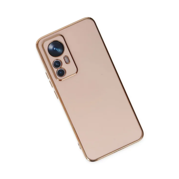 Mey İthalat®   Mi 12T Pro Kılıf Volet Silikon - Pembe