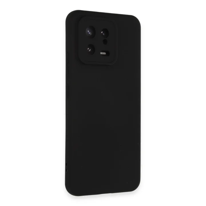 Mey İthalat®  Xiaomi Mi 13 Kılıf Nano içi Kadife Silikon - Siyah