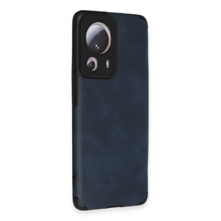 Mey İthalat®   Mi 13 Lite Kılıf Loop Deri Silikon - Lacivert