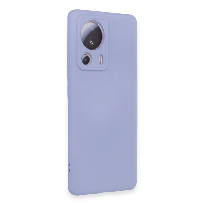 Mey İthalat®  Xiaomi Mi 13 Lite Kılıf Nano içi Kadife Silikon - Lila