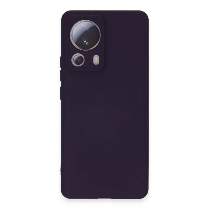 Mey İthalat®  Xiaomi Mi 13 Lite Kılıf Nano içi Kadife Silikon - Mor