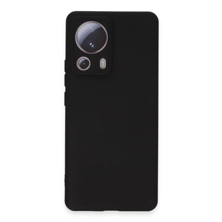 Mey İthalat®  Xiaomi Mi 13 Lite Kılıf Nano içi Kadife Silikon - Siyah