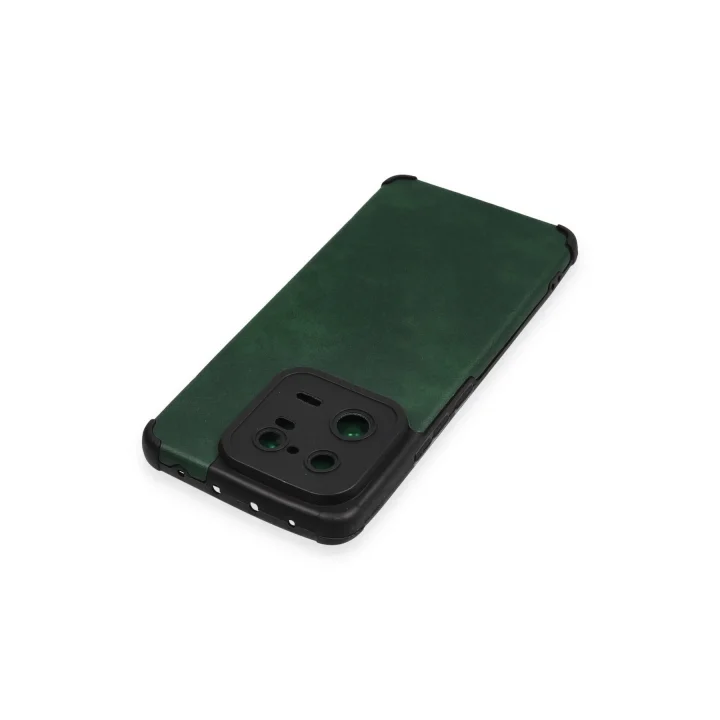 Mey İthalat®   Mi 13 Pro Kılıf Loop Deri Silikon - Yeşil