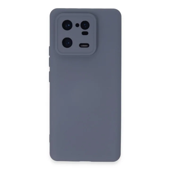 Mey İthalat®  Xiaomi Mi 13 Pro Kılıf Nano içi Kadife Silikon - Gri
