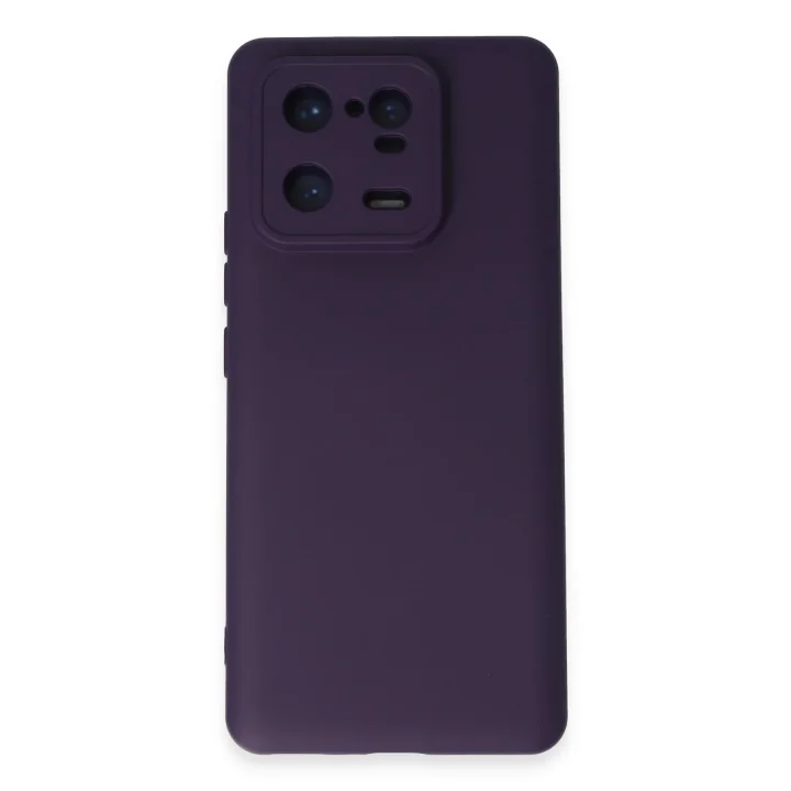 Mey İthalat®  Xiaomi Mi 13 Pro Kılıf Nano içi Kadife Silikon - Mor