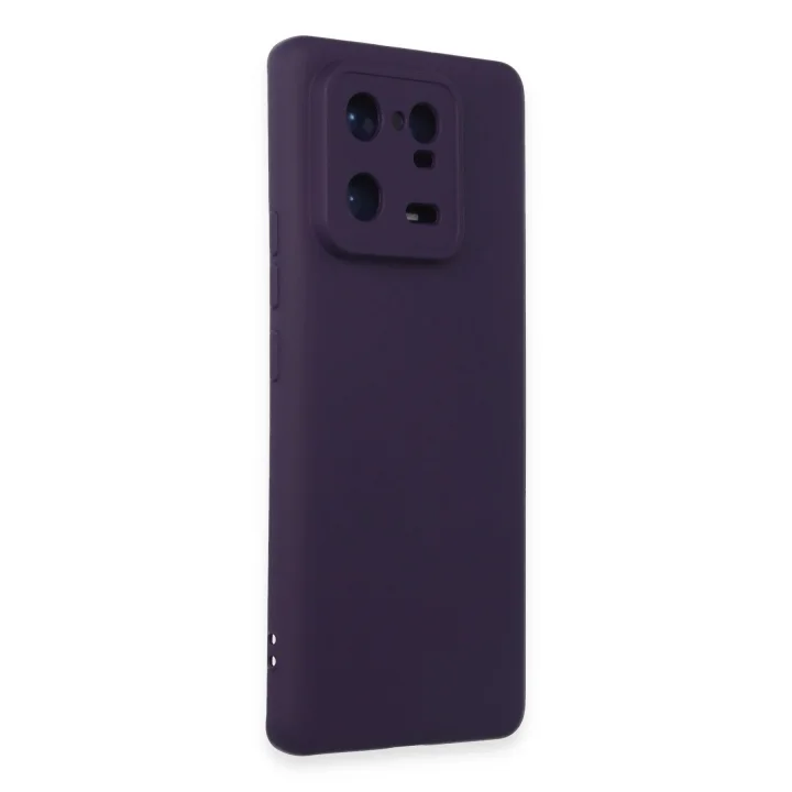 Mey İthalat®  Xiaomi Mi 13 Pro Kılıf Nano içi Kadife Silikon - Mor