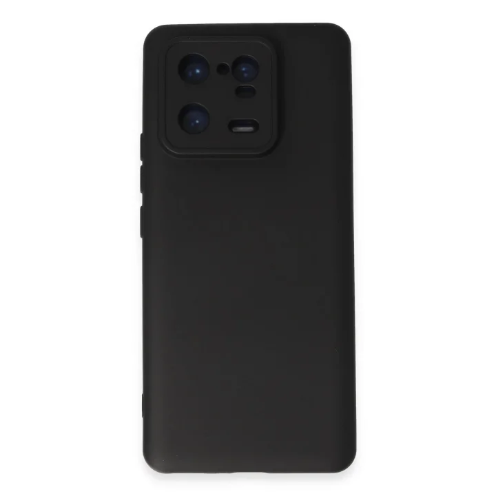 Mey İthalat®  Xiaomi Mi 13 Pro Kılıf Nano içi Kadife Silikon - Siyah