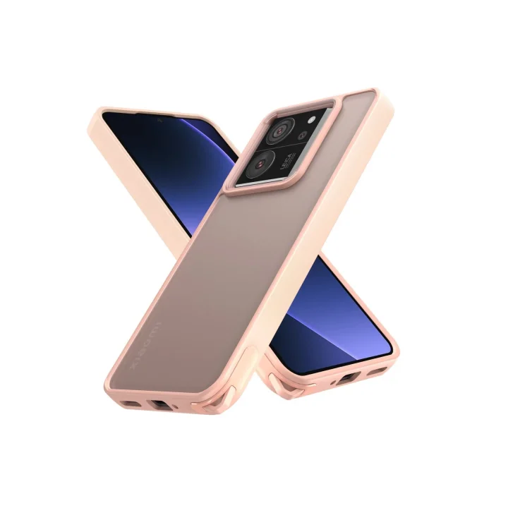 Mey İthalat®  Xiaomi Mi 13T Kılıf Elegant Kapak - Pudra