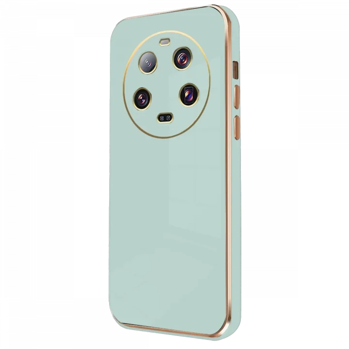 Mey İthalat®  Xiaomi Mi 14 Ultra Kılıf Volet Silikon - Açık Yeşil