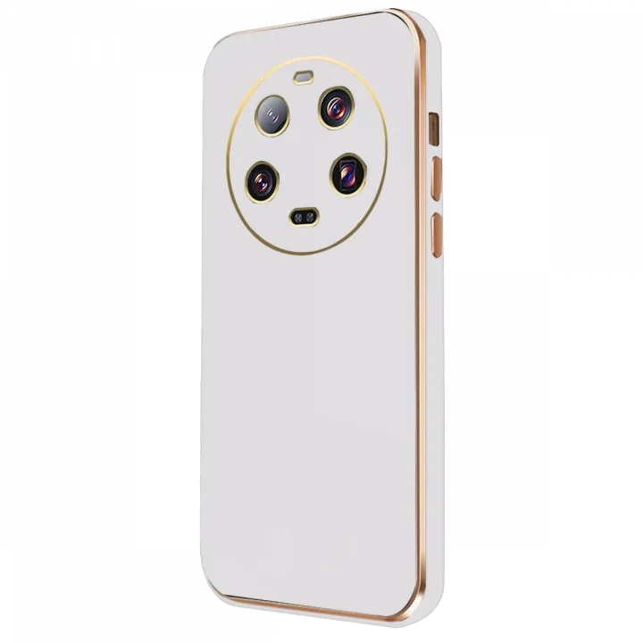 Mey İthalat®  Xiaomi Mi 14 Ultra Kılıf Volet Silikon - Beyaz