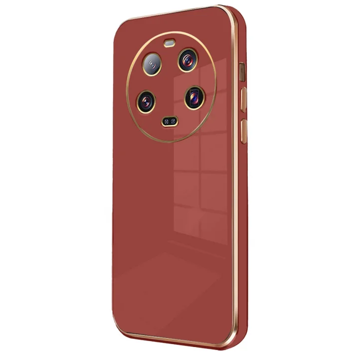 Mey İthalat®  Xiaomi Mi 14 Ultra Kılıf Volet Silikon - Kırmızı