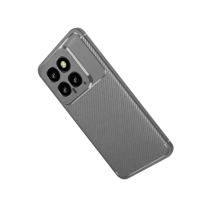 Mey İthalat®   Mi 14T Kılıf Auto Focus Karbon Kapak - Gri