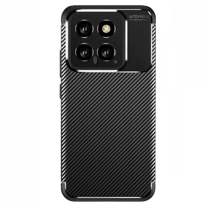 Mey İthalat®   Mi 14T Kılıf Auto Focus Karbon Kapak - Siyah