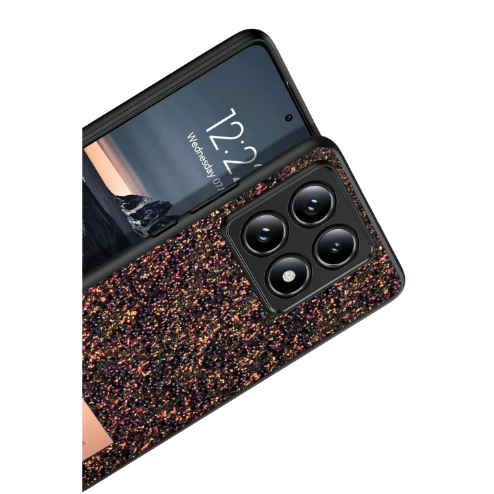 Mey İthalat®  Xiaomi Mi 14T Pro Bright Simli Kapak - Derin Mor