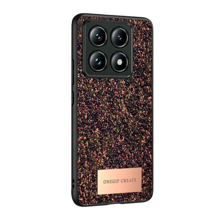 Mey İthalat®  Xiaomi Mi 14T Pro Bright Simli Kapak - Derin Mor