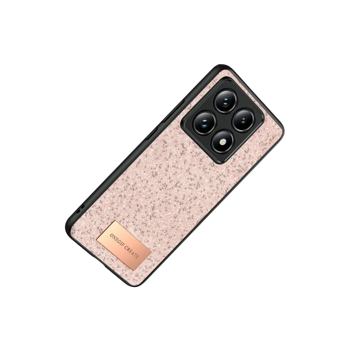 Mey İthalat®  Xiaomi Mi 14T Pro Bright Simli Kapak - Pembe