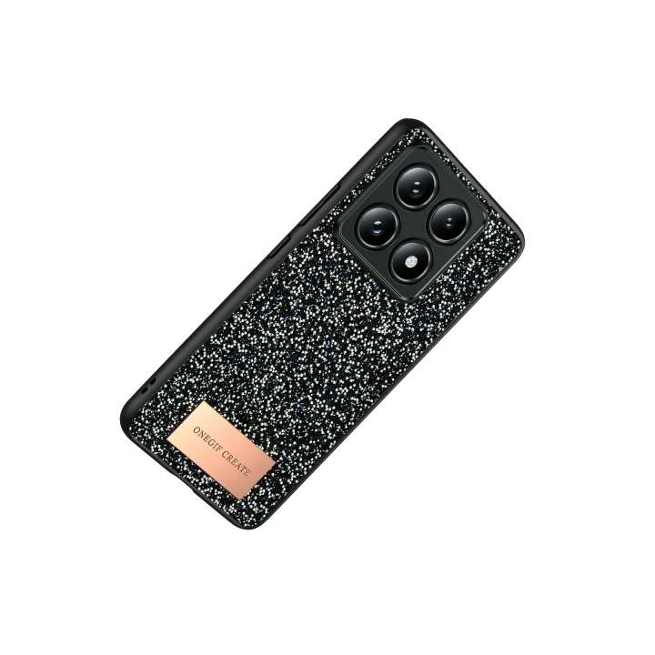 Mey İthalat®  Xiaomi Mi 14T Pro Bright Simli Kapak - Siyah