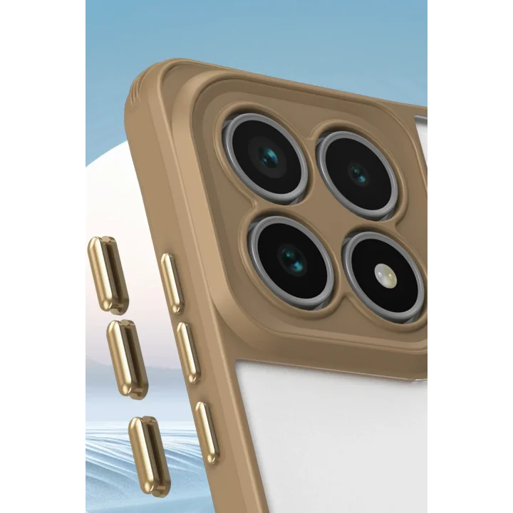 Mey İthalat®  Xiaomi Mi 14T Pro Kılıf Penta Silikon Kılıf - Çöl Titanyum