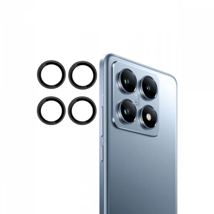 Mey İthalat®  Xiaomi Mi 14T Pro PVD Metal Kamera Lens - Siyah