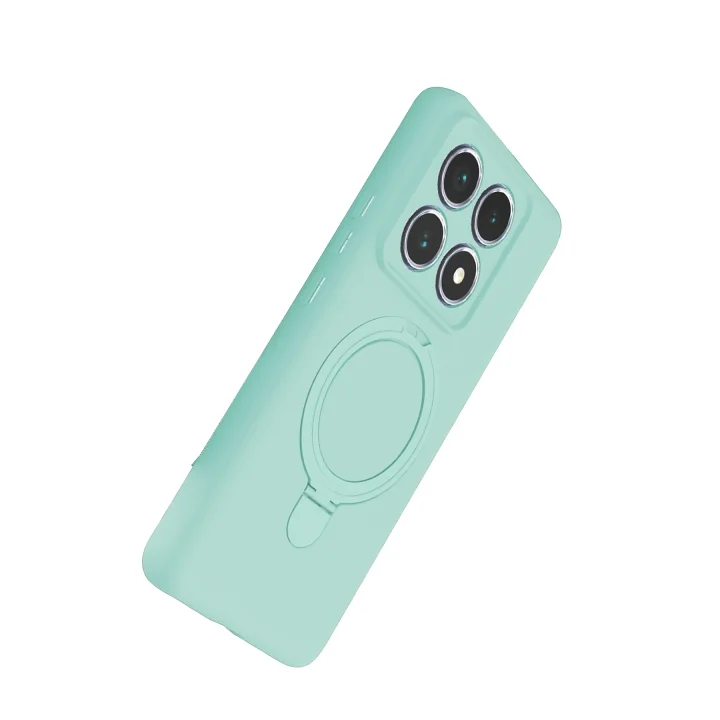 Mey İthalat®  Xiaomi Mi 14T Pro Regal Magsafe Standlı Kapak - Su Yeşili