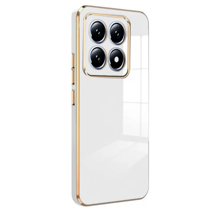 Mey İthalat®  Xiaomi Mi 14T Pro Volet Silikon - Beyaz