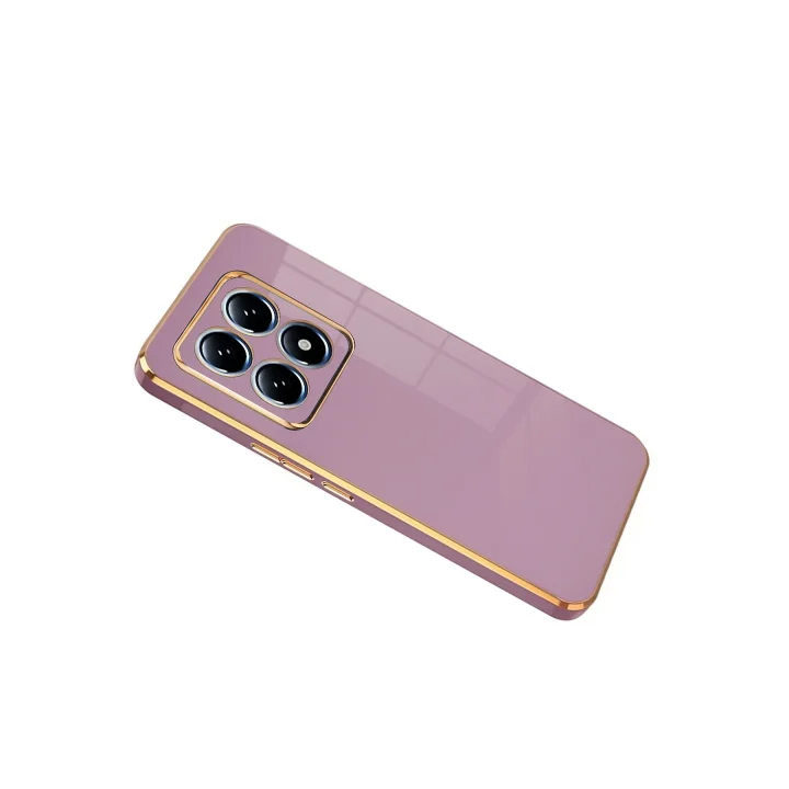 Mey İthalat®  Xiaomi Mi 14T Pro Volet Silikon - Mor