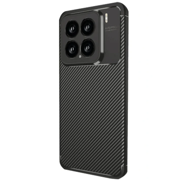 Mey İthalat®  Xiaomi Mi 15 Kılıf Auto Focus Karbon Kapak - Siyah
