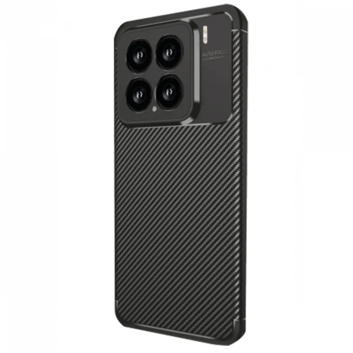 Mey İthalat®  Xiaomi Mi 15 Kılıf Auto Focus Karbon Kapak - Siyah