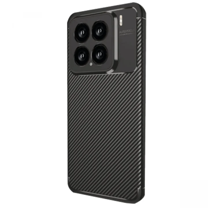 Mey İthalat®  Xiaomi Mi 15 Kılıf Auto Focus Karbon Kapak - Siyah