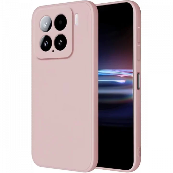 Mey İthalat®   Mi 15 Kılıf Nano içi Kadife Silikon - Pudra