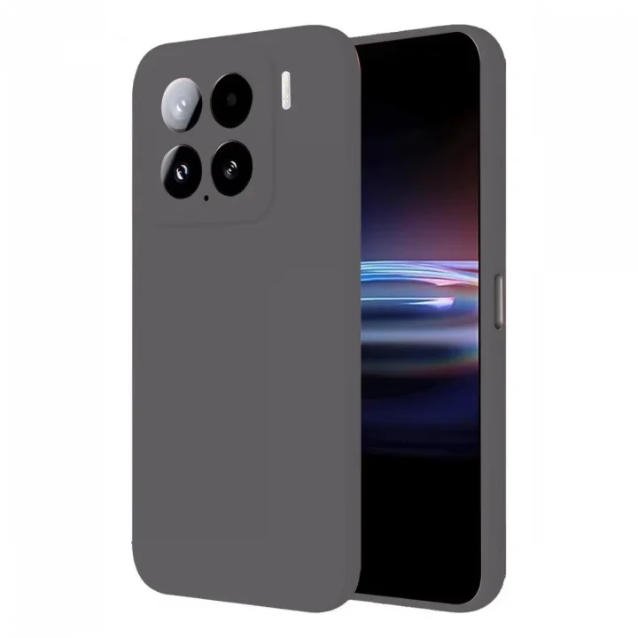 Mey İthalat®   Mi 15 Pro Kılıf Nano içi Kadife Silikon - Gri