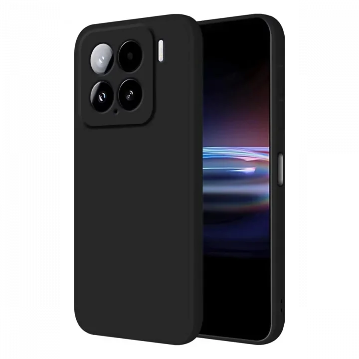 Mey İthalat®   Mi 15 Pro Kılıf Nano içi Kadife Silikon - Siyah