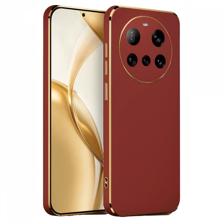Mey İthalat®  Xiaomi Mi 15 Ultra Kılıf Volet Silikon - Kırmızı
